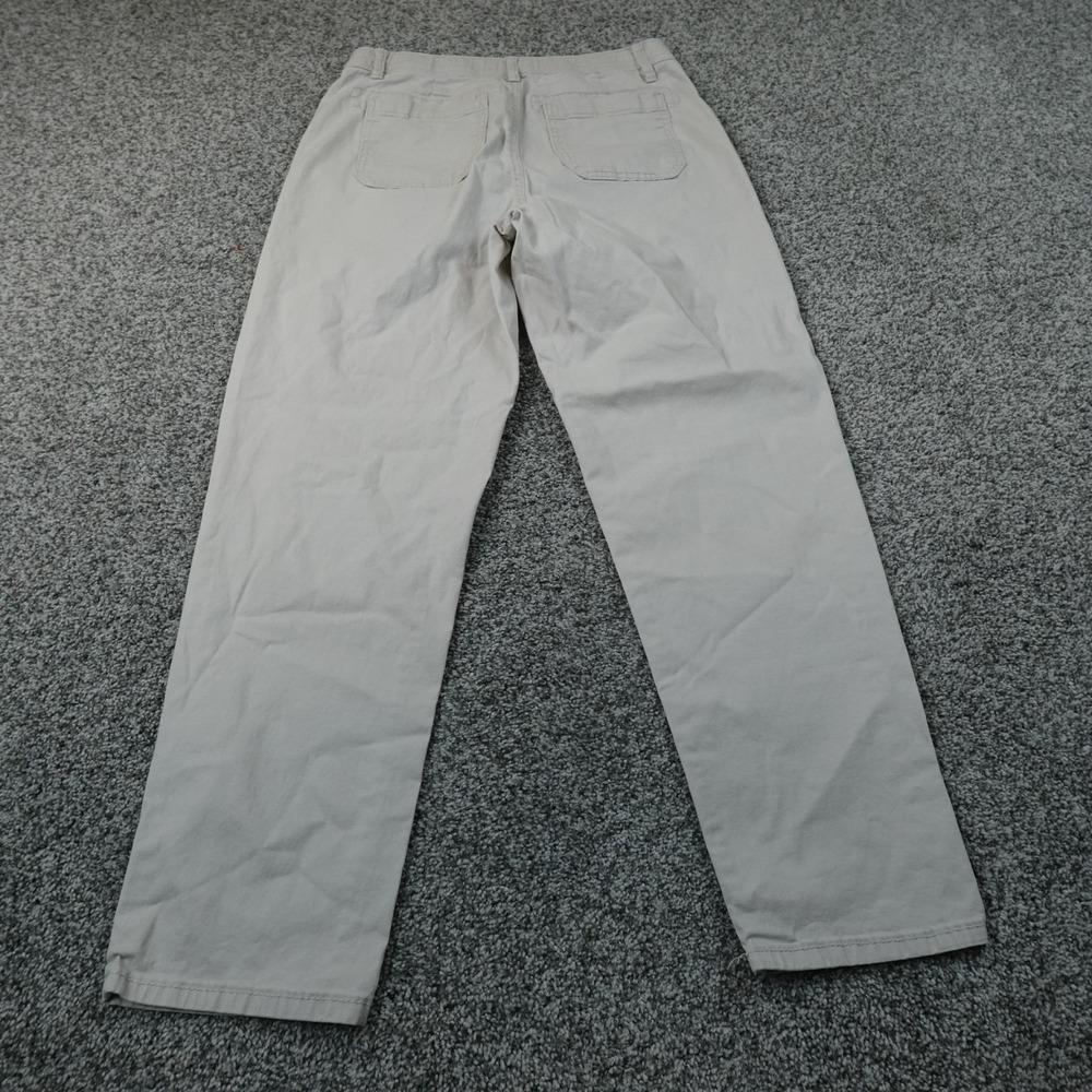 Curve Appeal Pants Womens 10 Beige Tan Chino Trouser High Rise Skinny Stretch - Picture 9 of 11